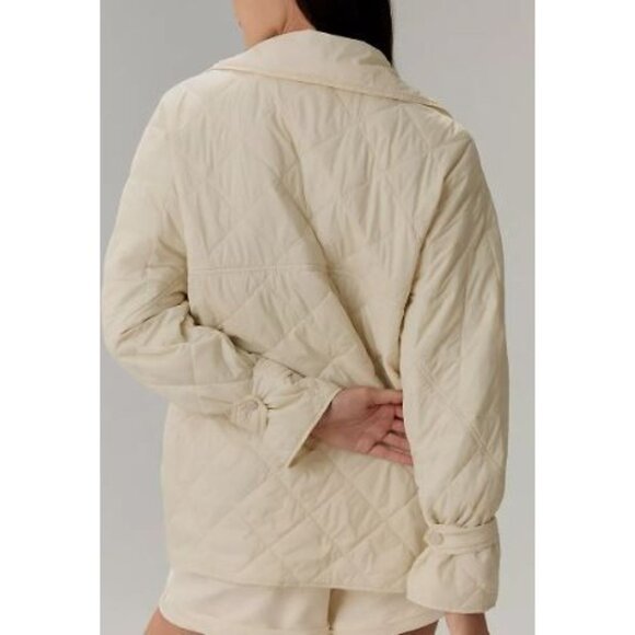 Anthropologie Lightweight Quilted Shacket Women Size XL NWT Button Up - Picture 2 of 15